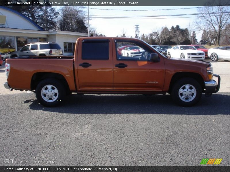 Sunburst Orange Metallic / Sport Pewter 2005 Chevrolet Colorado LS Crew Cab