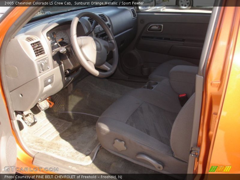 Sunburst Orange Metallic / Sport Pewter 2005 Chevrolet Colorado LS Crew Cab