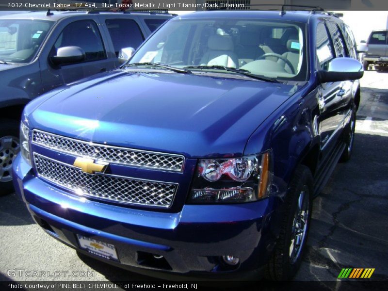 Blue Topaz Metallic / Light Titanium/Dark Titanium 2012 Chevrolet Tahoe LTZ 4x4