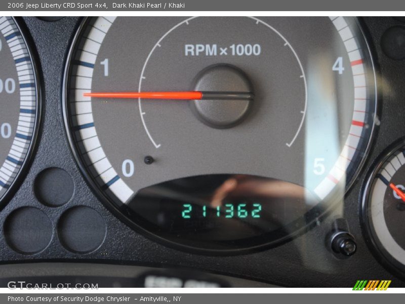 Dark Khaki Pearl / Khaki 2006 Jeep Liberty CRD Sport 4x4