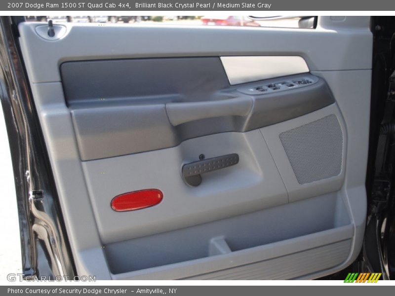 Brilliant Black Crystal Pearl / Medium Slate Gray 2007 Dodge Ram 1500 ST Quad Cab 4x4