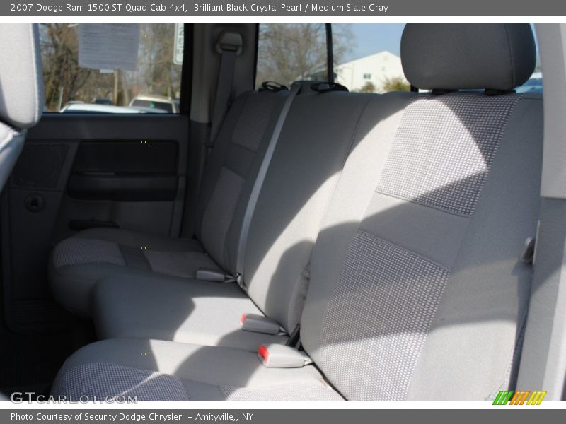 Brilliant Black Crystal Pearl / Medium Slate Gray 2007 Dodge Ram 1500 ST Quad Cab 4x4