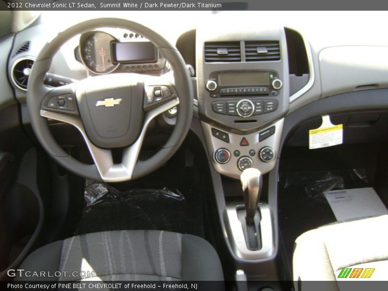 Summit White / Dark Pewter/Dark Titanium 2012 Chevrolet Sonic LT Sedan