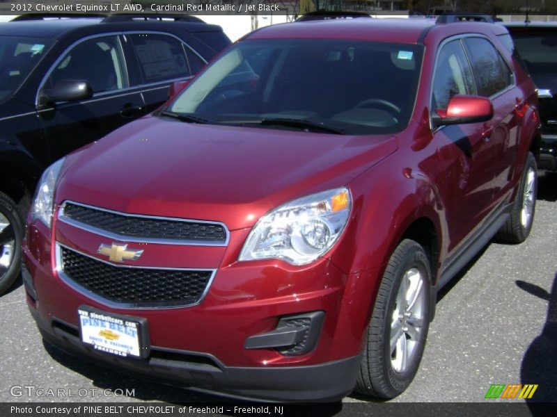 Cardinal Red Metallic / Jet Black 2012 Chevrolet Equinox LT AWD