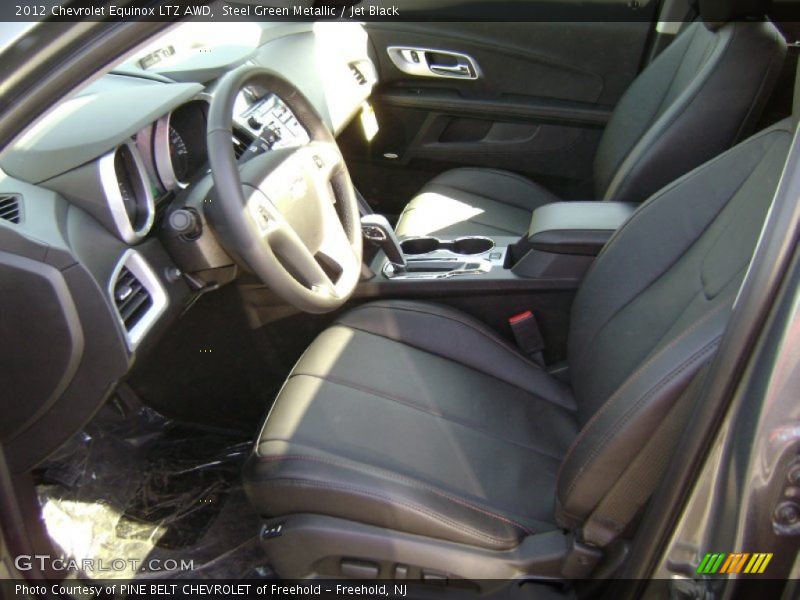 Steel Green Metallic / Jet Black 2012 Chevrolet Equinox LTZ AWD
