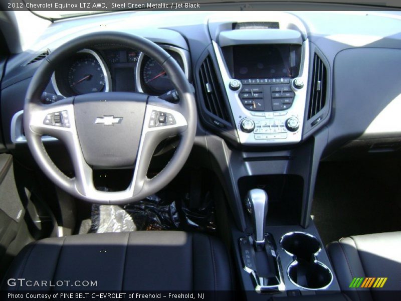 Steel Green Metallic / Jet Black 2012 Chevrolet Equinox LTZ AWD