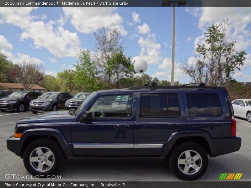 Modern Blue Pearl / Dark Slate Gray 2010 Jeep Commander Sport