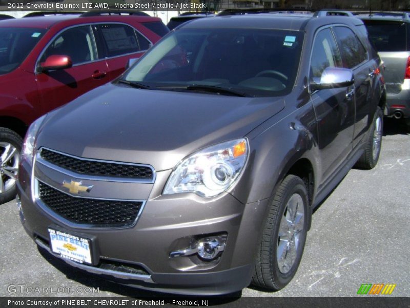 Mocha Steel Metallic / Jet Black 2012 Chevrolet Equinox LTZ AWD
