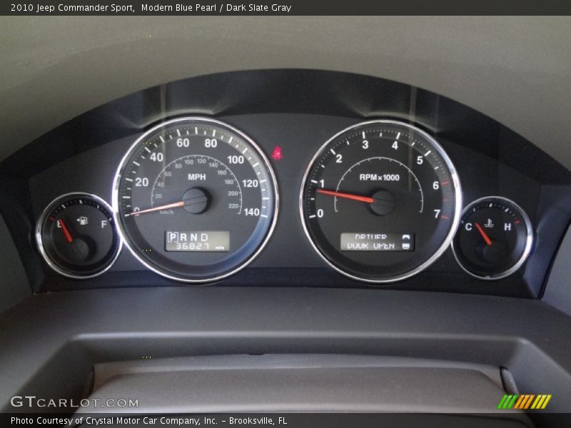 Modern Blue Pearl / Dark Slate Gray 2010 Jeep Commander Sport