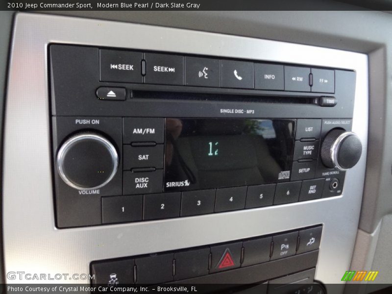 Modern Blue Pearl / Dark Slate Gray 2010 Jeep Commander Sport