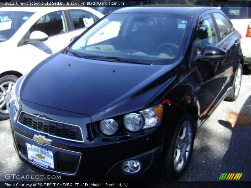 Black / Jet Black/Dark Titanium 2012 Chevrolet Sonic LTZ Sedan