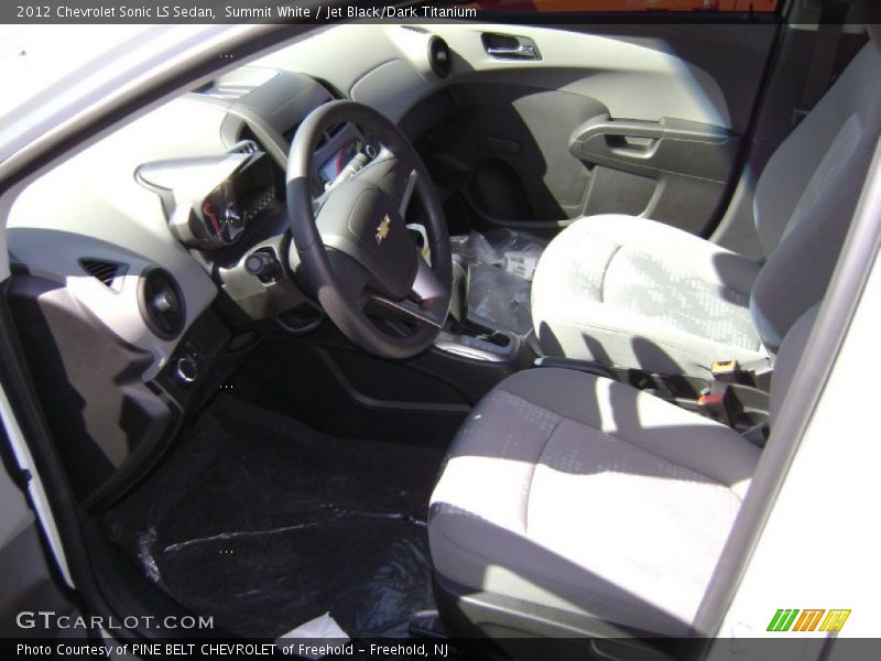 Summit White / Jet Black/Dark Titanium 2012 Chevrolet Sonic LS Sedan