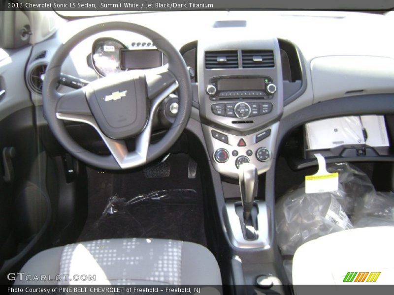 Summit White / Jet Black/Dark Titanium 2012 Chevrolet Sonic LS Sedan
