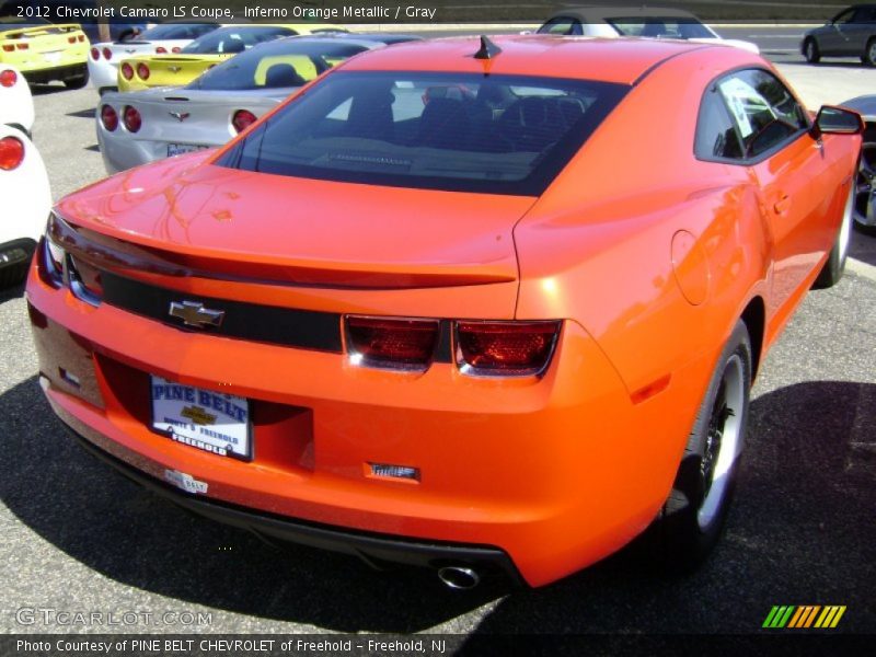 Inferno Orange Metallic / Gray 2012 Chevrolet Camaro LS Coupe