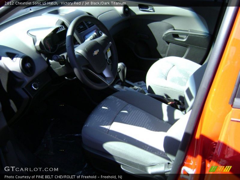 Victory Red / Jet Black/Dark Titanium 2012 Chevrolet Sonic LS Hatch