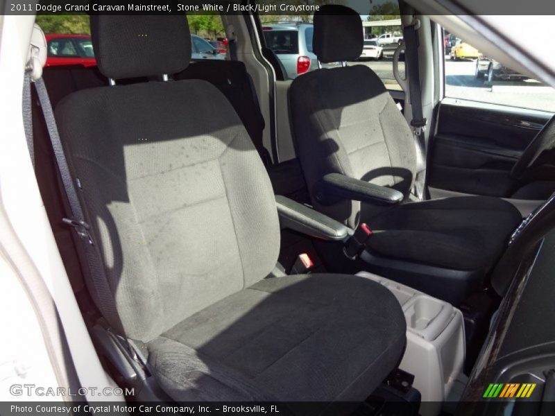 Stone White / Black/Light Graystone 2011 Dodge Grand Caravan Mainstreet