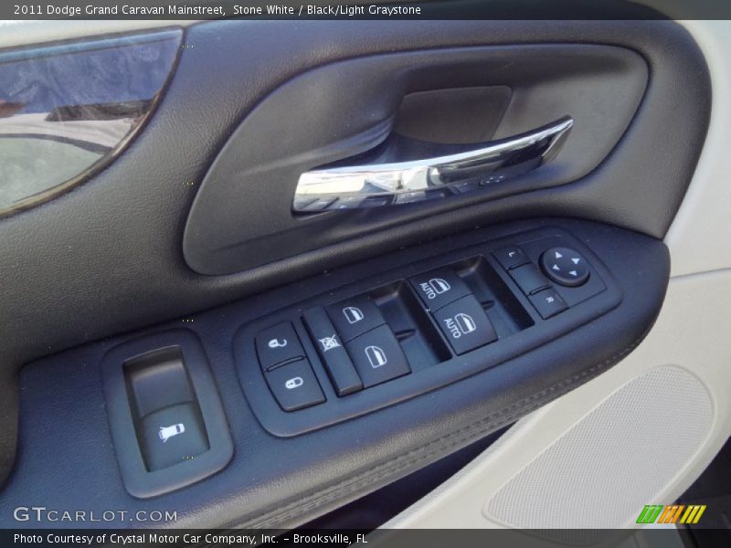Stone White / Black/Light Graystone 2011 Dodge Grand Caravan Mainstreet