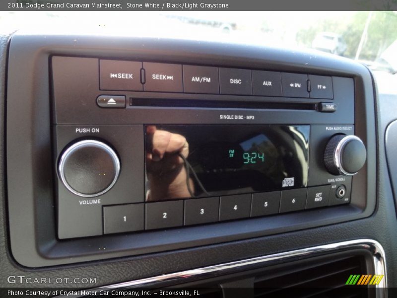 Stone White / Black/Light Graystone 2011 Dodge Grand Caravan Mainstreet