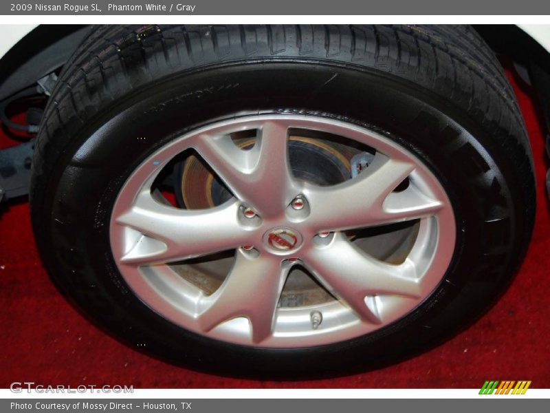 Phantom White / Gray 2009 Nissan Rogue SL