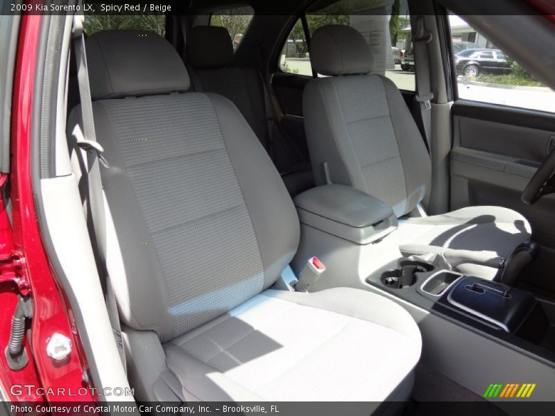 Spicy Red / Beige 2009 Kia Sorento LX