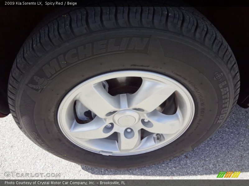 Spicy Red / Beige 2009 Kia Sorento LX