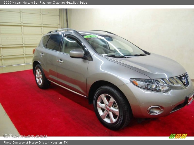 Platinum Graphite Metallic / Beige 2009 Nissan Murano SL