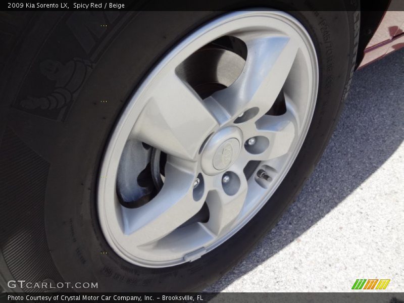 Spicy Red / Beige 2009 Kia Sorento LX