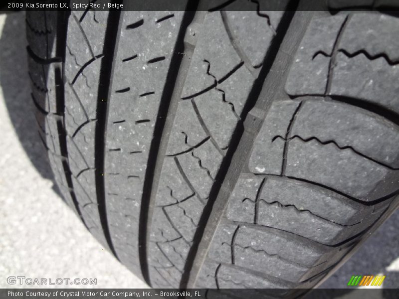Spicy Red / Beige 2009 Kia Sorento LX