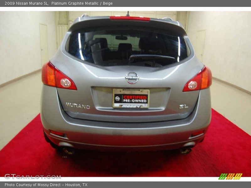 Platinum Graphite Metallic / Beige 2009 Nissan Murano SL