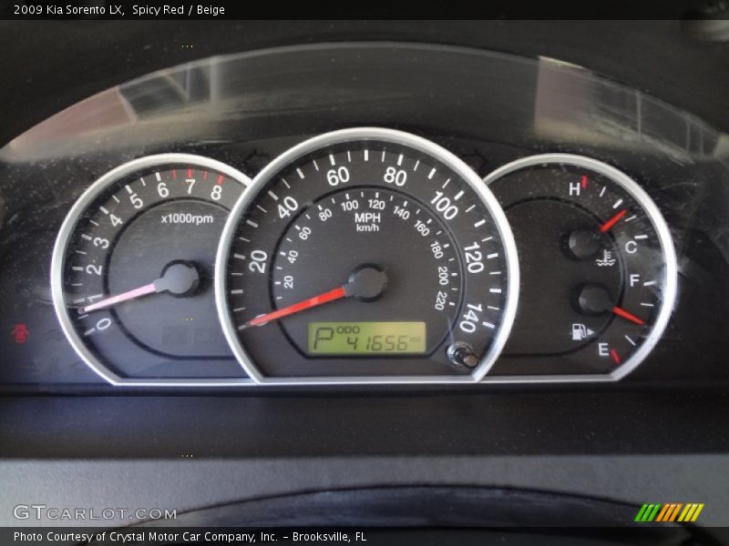 Spicy Red / Beige 2009 Kia Sorento LX