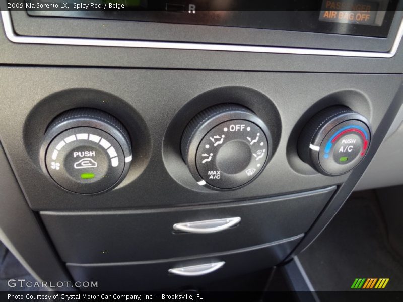 Spicy Red / Beige 2009 Kia Sorento LX