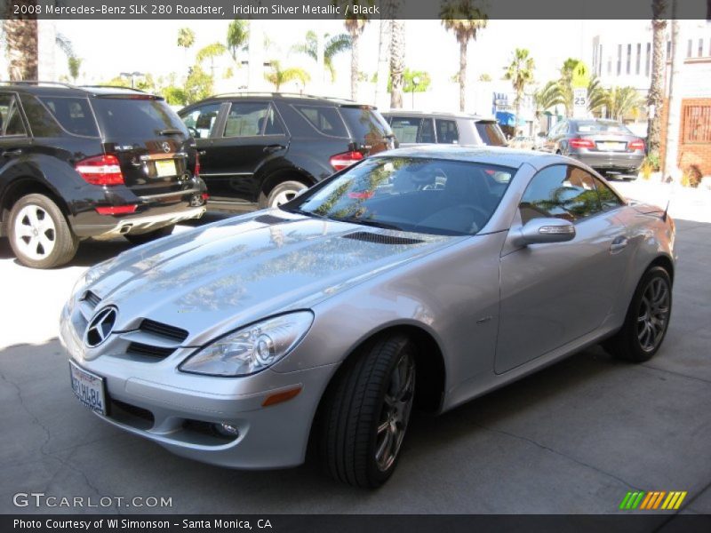 Iridium Silver Metallic / Black 2008 Mercedes-Benz SLK 280 Roadster