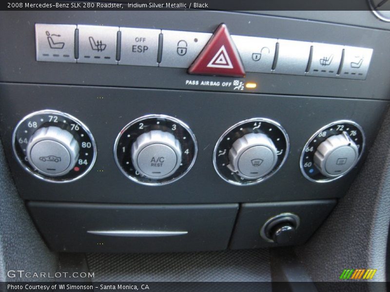 Iridium Silver Metallic / Black 2008 Mercedes-Benz SLK 280 Roadster