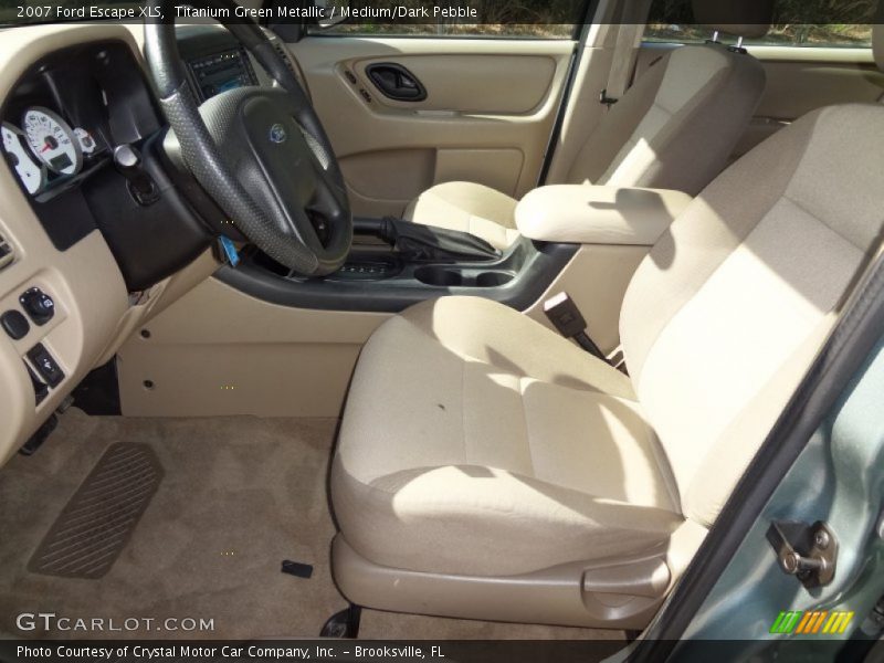 Titanium Green Metallic / Medium/Dark Pebble 2007 Ford Escape XLS