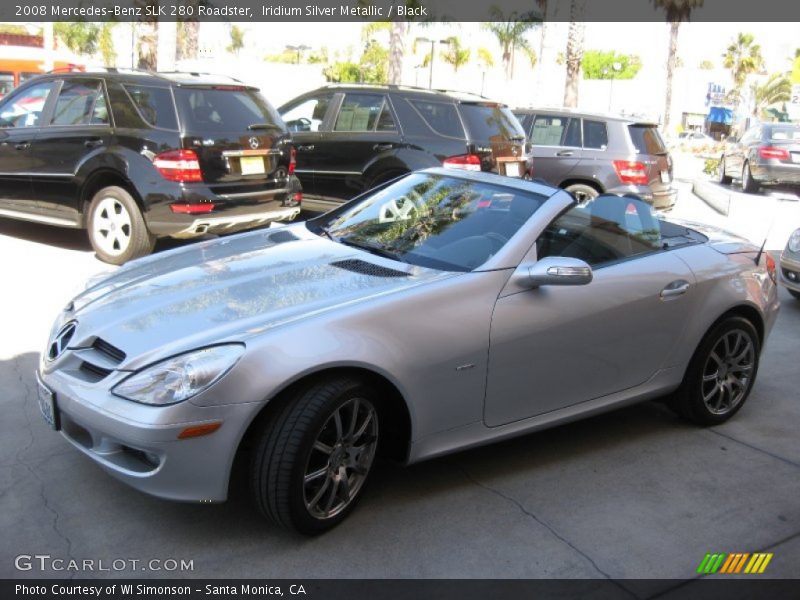 Iridium Silver Metallic / Black 2008 Mercedes-Benz SLK 280 Roadster