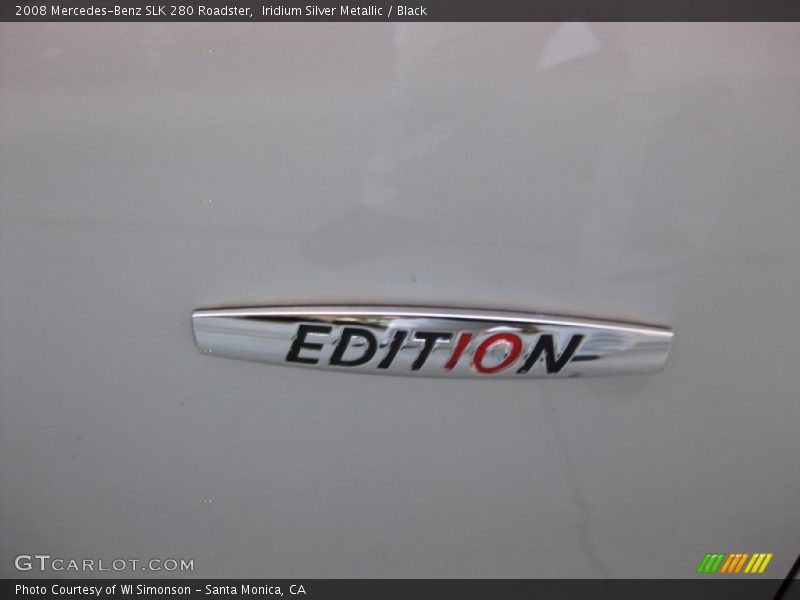 Iridium Silver Metallic / Black 2008 Mercedes-Benz SLK 280 Roadster