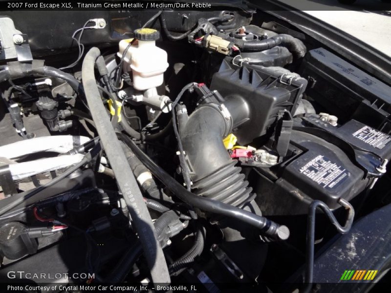 Titanium Green Metallic / Medium/Dark Pebble 2007 Ford Escape XLS