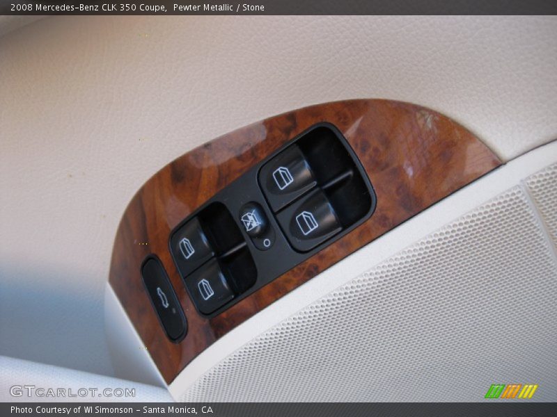 Pewter Metallic / Stone 2008 Mercedes-Benz CLK 350 Coupe
