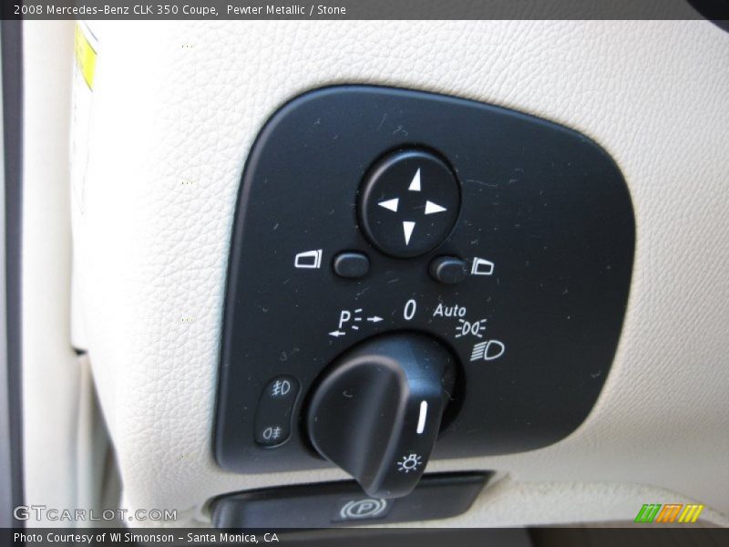 Pewter Metallic / Stone 2008 Mercedes-Benz CLK 350 Coupe