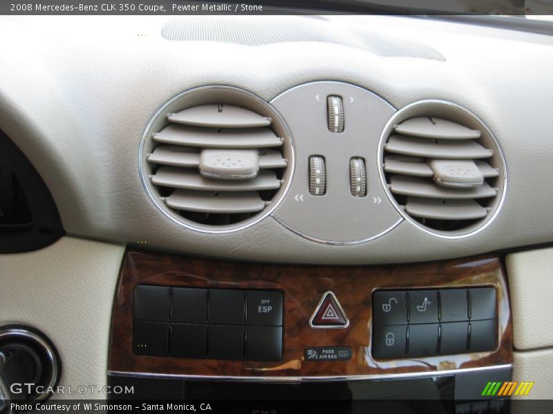 Pewter Metallic / Stone 2008 Mercedes-Benz CLK 350 Coupe