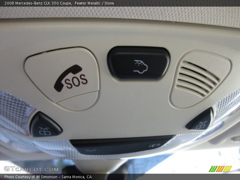 Pewter Metallic / Stone 2008 Mercedes-Benz CLK 350 Coupe