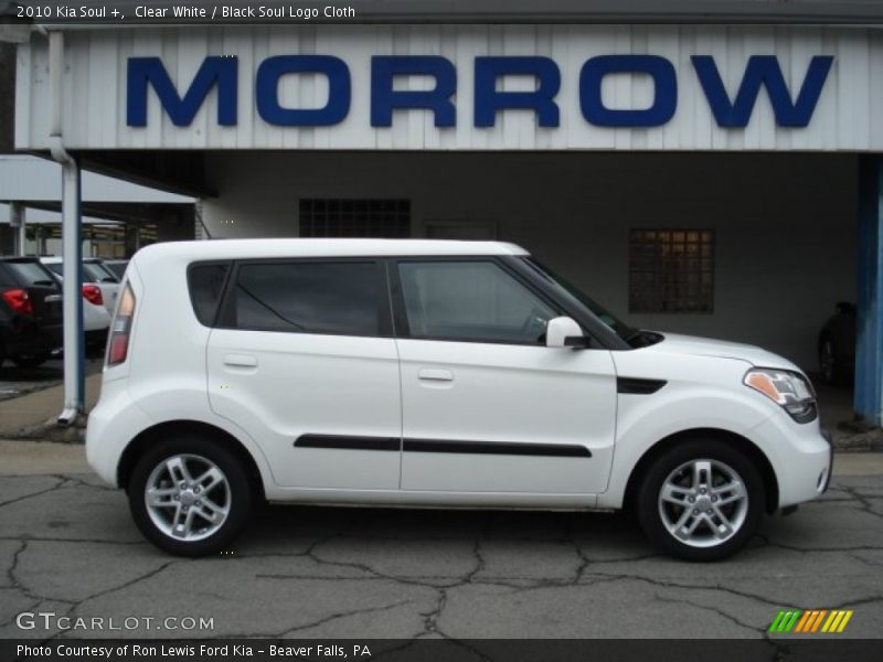 Clear White / Black Soul Logo Cloth 2010 Kia Soul +