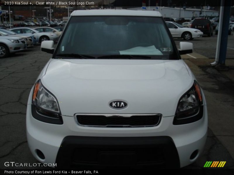 Clear White / Black Soul Logo Cloth 2010 Kia Soul +