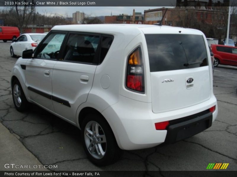Clear White / Black Soul Logo Cloth 2010 Kia Soul +