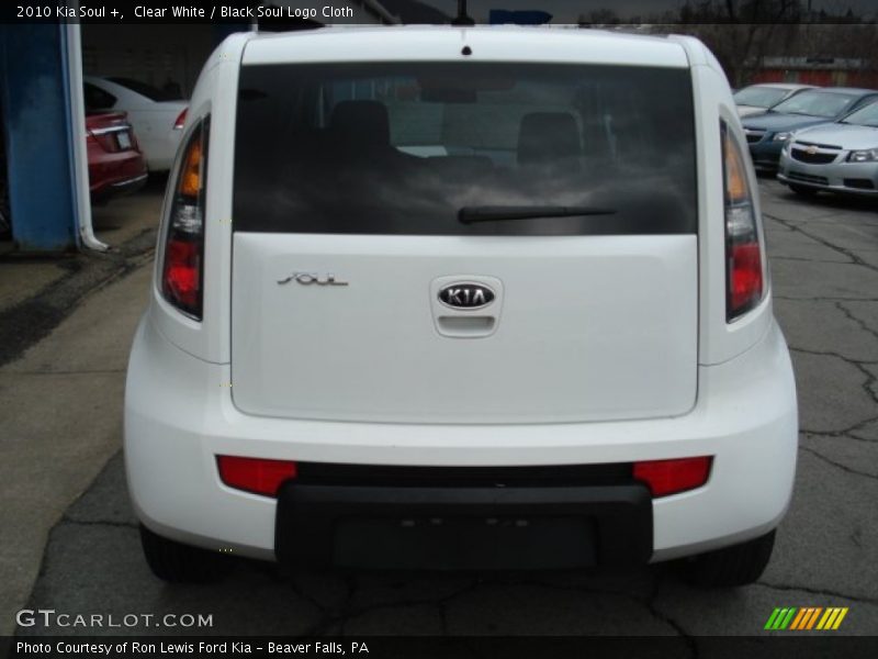 Clear White / Black Soul Logo Cloth 2010 Kia Soul +