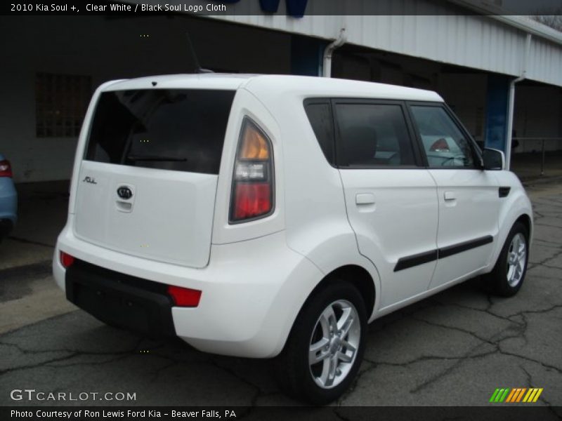 Clear White / Black Soul Logo Cloth 2010 Kia Soul +