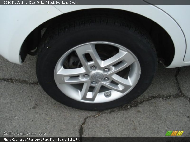 Clear White / Black Soul Logo Cloth 2010 Kia Soul +