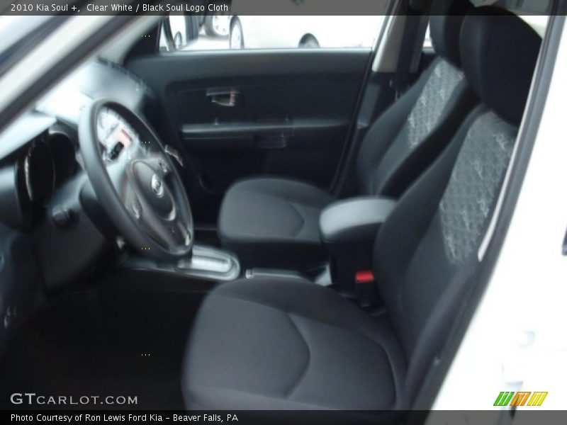 Clear White / Black Soul Logo Cloth 2010 Kia Soul +