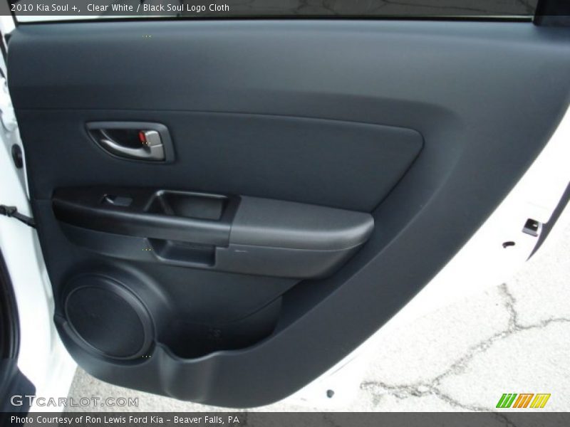 Clear White / Black Soul Logo Cloth 2010 Kia Soul +