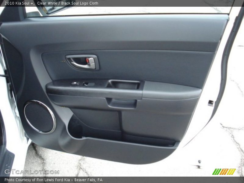 Clear White / Black Soul Logo Cloth 2010 Kia Soul +